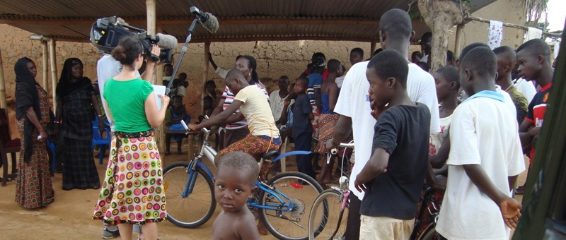 Doku-Dreh über unser Fahrradprojekt mit ProLink Ghana